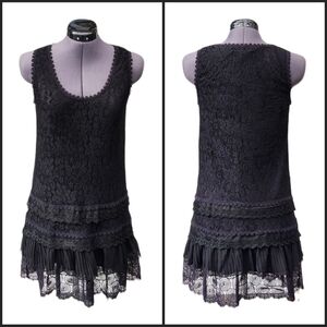 Cocktail Dress Womens XS Black Lace Cocktail Party Dress
